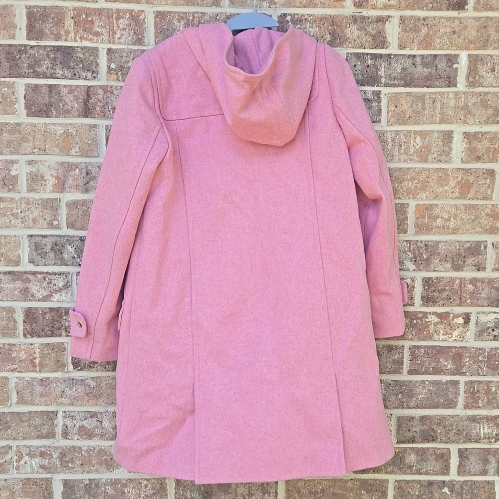 J. Crew Melton Wool Pink Coat Size 4 - Picture 7 of 7